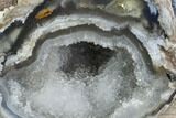 Crystal Filled Dugway Geode (Polished Half) #121659-1
